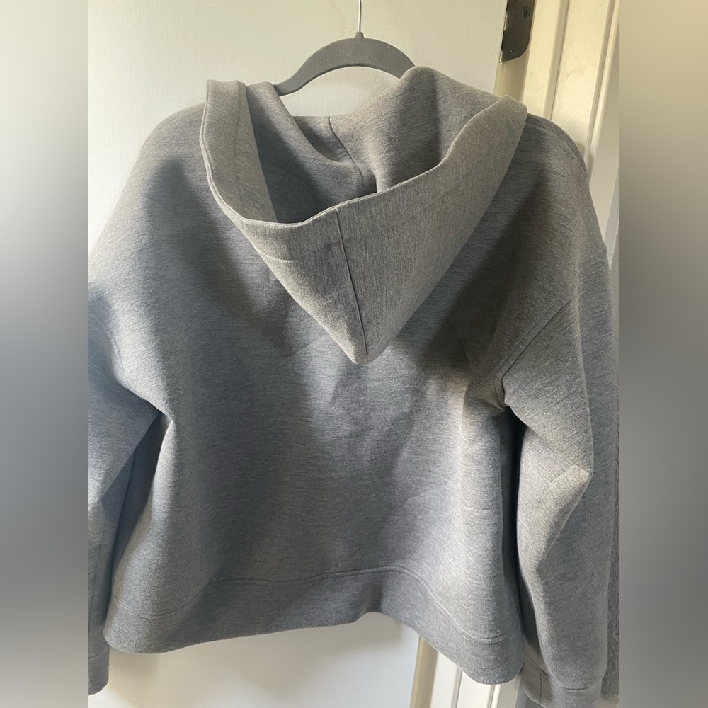 Mango Light Gray Zip-Up Jacket - image 4